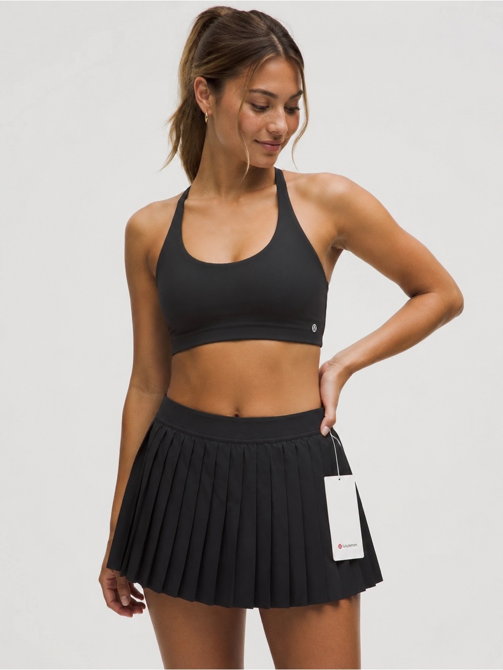 NWT Lululemon High-Rise Pleated Tennis Skirt Black Size 8 - Picture 3 of 10